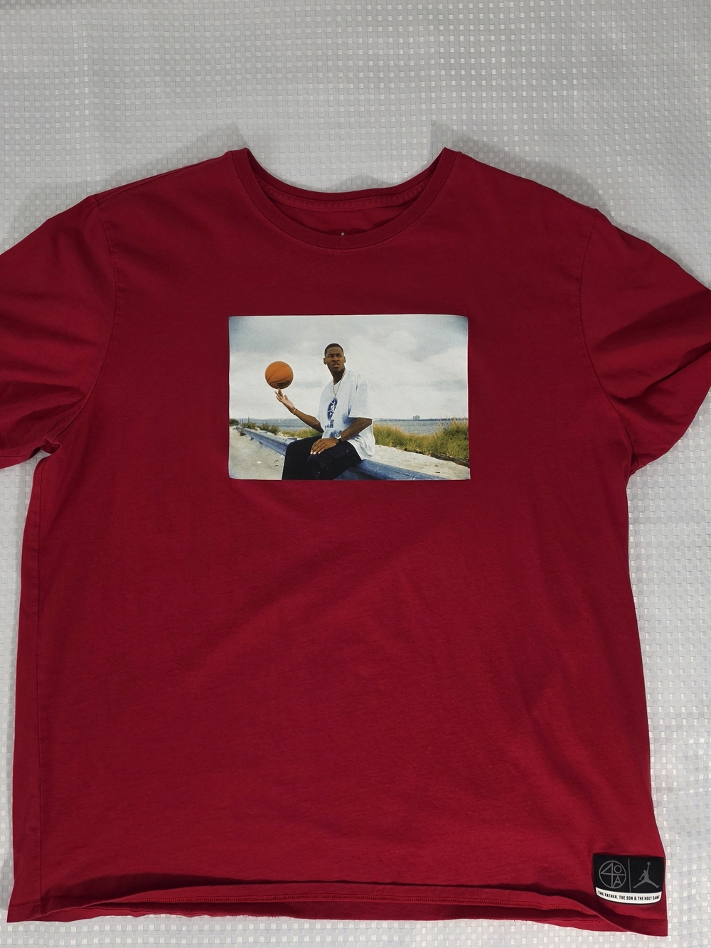 Jordan Sportswear "He Got Game" Jesus Shuttlesworth T-Shirt Red Men's XXL EUC